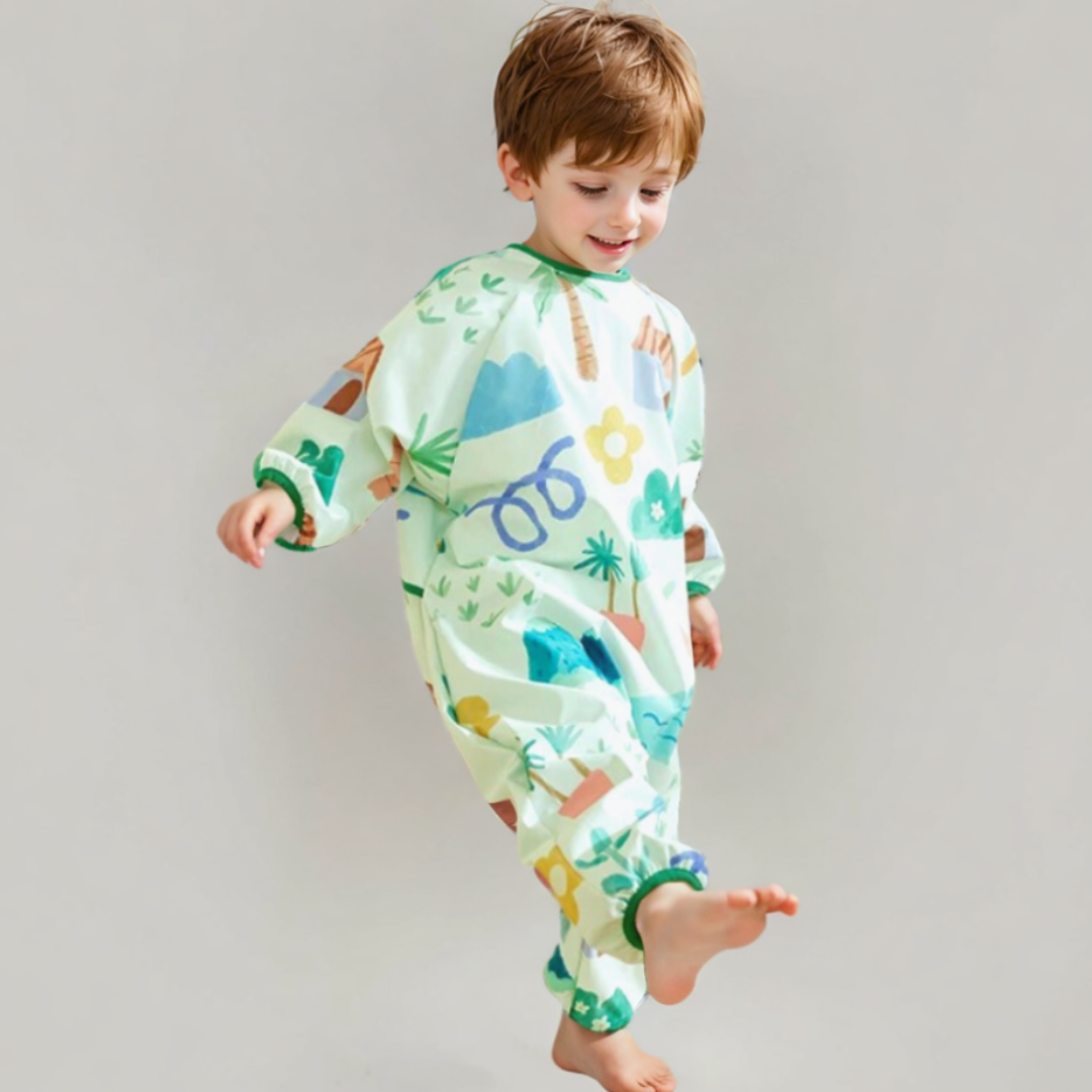 Unisex Coverall Bib for Mess-Free Meals and Playtime